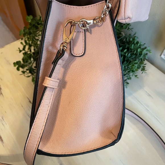 Dune London dusty rose color purse with removable Crossbody strap - Picture 4 of 14